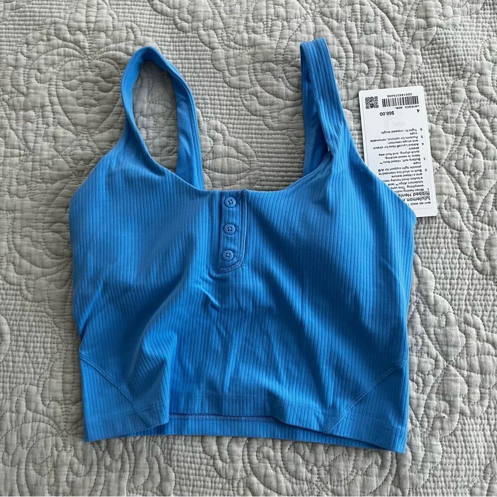 Lululemon align Henley tank size 4 aero blue